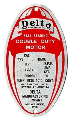 Double Duty Motor Badge-2.25 inches x 4inches