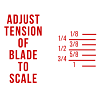 Powermatic 143 Bandsaw Blade Tension Scale submitted by Kevin W