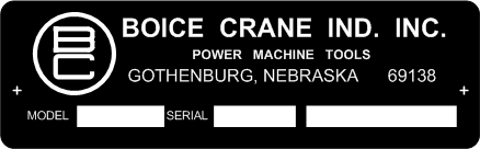 Boice-Crane Oscillating Spindle Sander