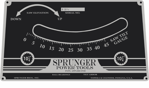 Sprunger Table Saw
