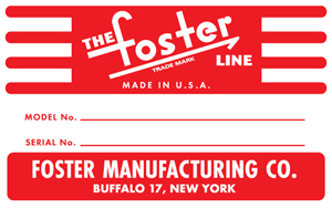 The Foster Line - Submitted by Bob Holcombe