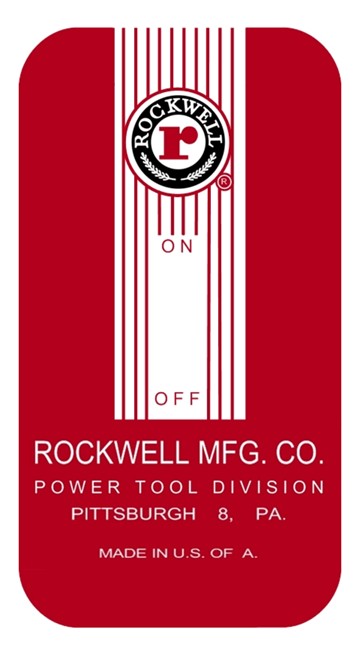 Rockwell Switch Plate Decal
