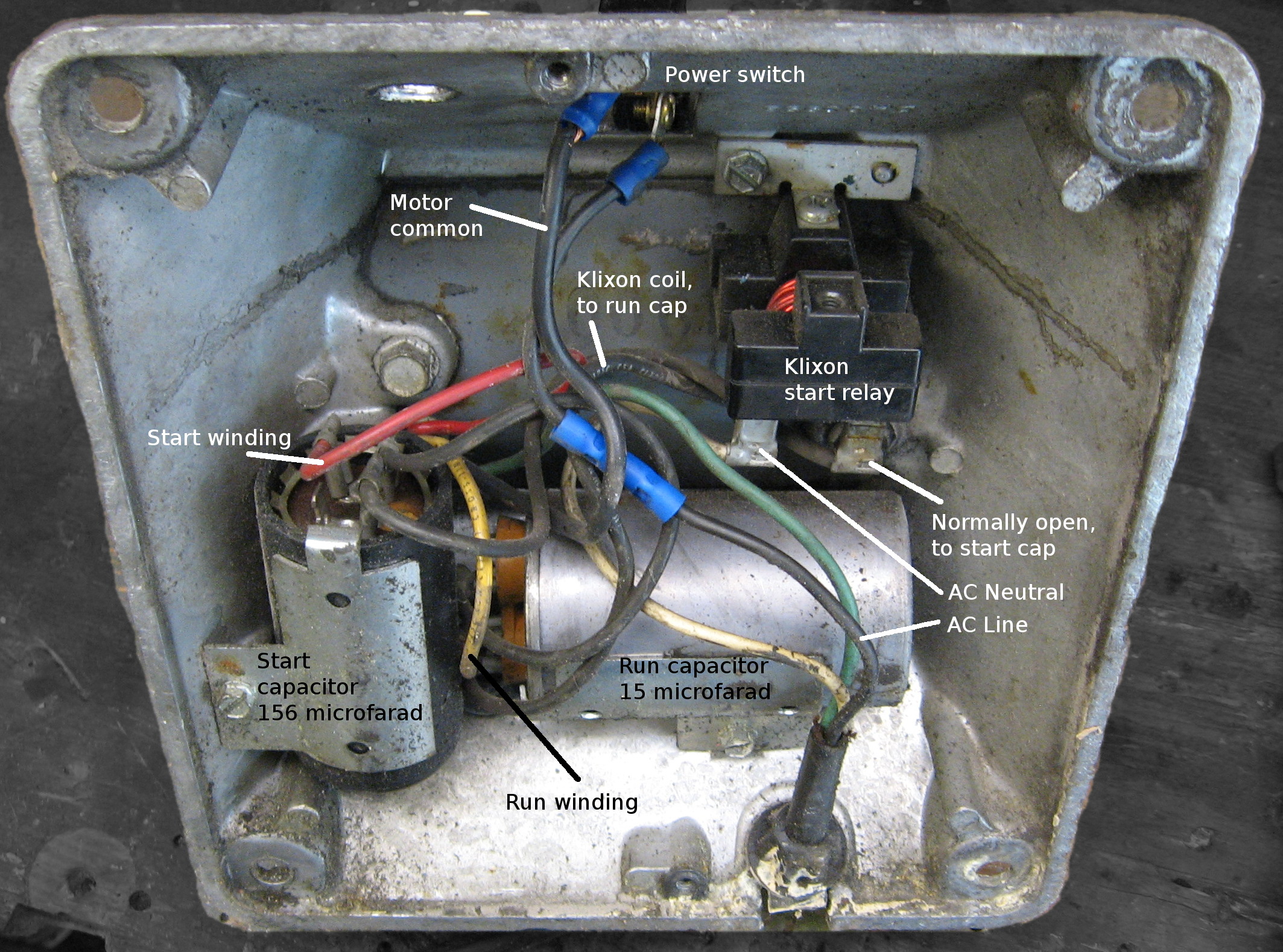 Capacitor Bench Grinder Wiring Diagram