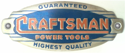  Craftsman Power Tools Badge 1937-1944. Submitted by Maury Hurt (maurywhurt)