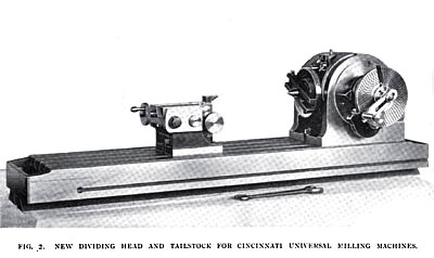 Dividing Headstock & Tailstock for Cincinnati Universal Milling Machine