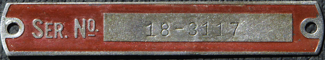 Delta Steel Serial Number Plate