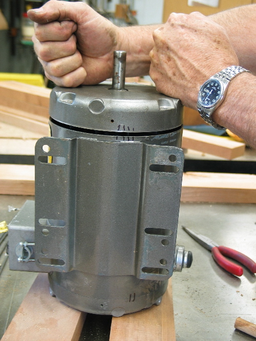 Gentle pounding should seat things