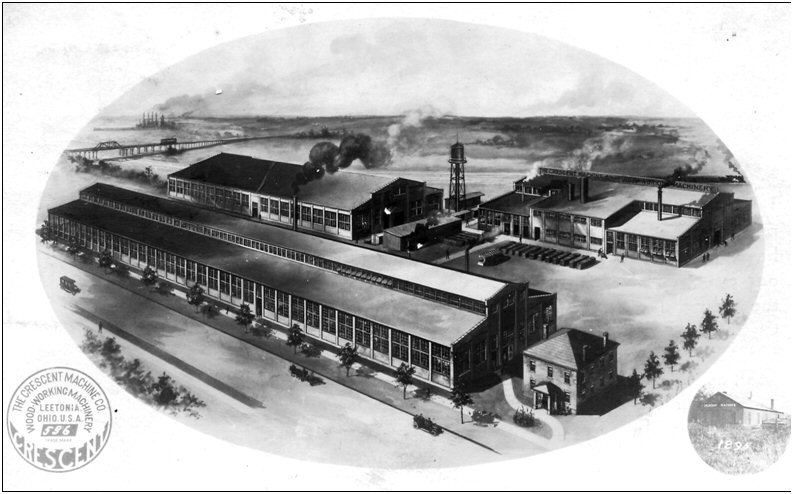 Figure 11. Postcard dated 1911 showing the new Crescent Factory built in 190s. The back of the postcard reads: 