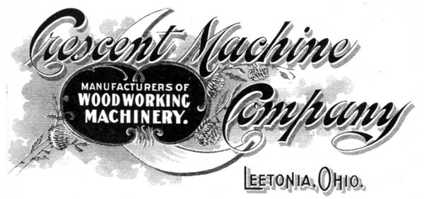 Fig. 1. Letterhead for stationery of the Crescent Machine Company. The stationery is among the many Crescent Machine Company items in the authors collection.