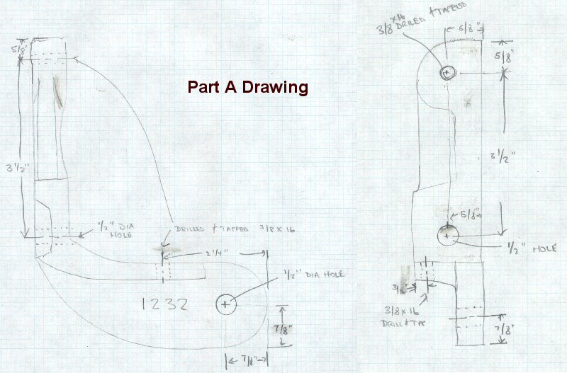 Crescent Jointer Guard Part A Drawing