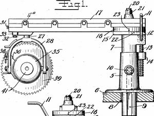 Drawing from De Walt's 1925 patent