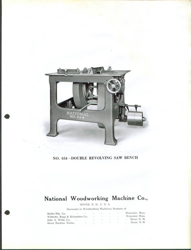 National Woodworking Machinery Model