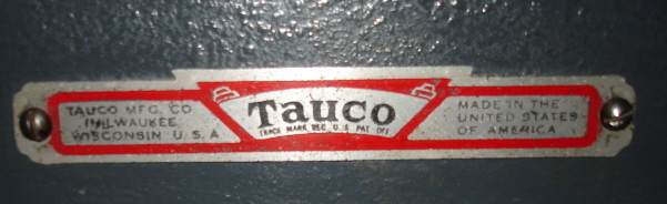 Tauco label attached to a scroll saw exported wholly from the USA.