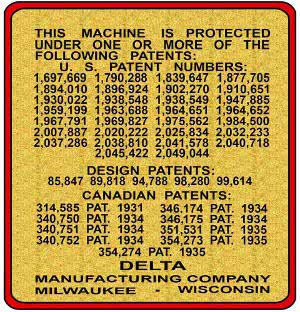 1936-37 Patent Decal-Submitted by Larry Buskirk 