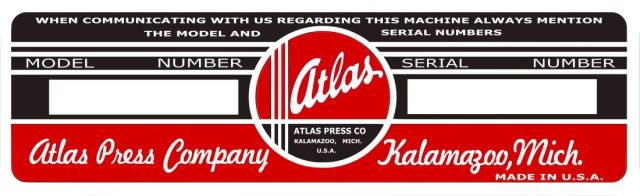 The Atlas Press Co. - Submitted by Tony Butler