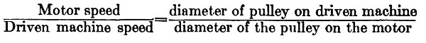 Pulley Ratio Formula