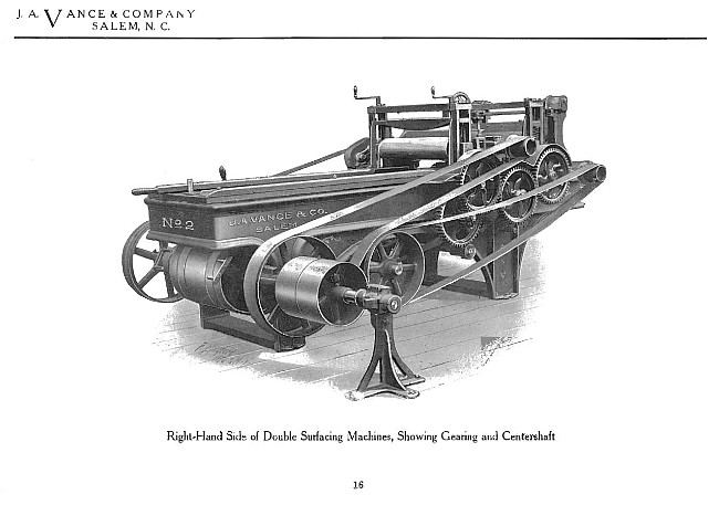  Vance No. 3 Planer/Matcher right hand side, catalog cut 