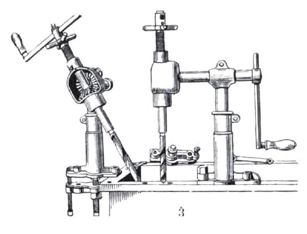 Hand Drills Clamped to Bench