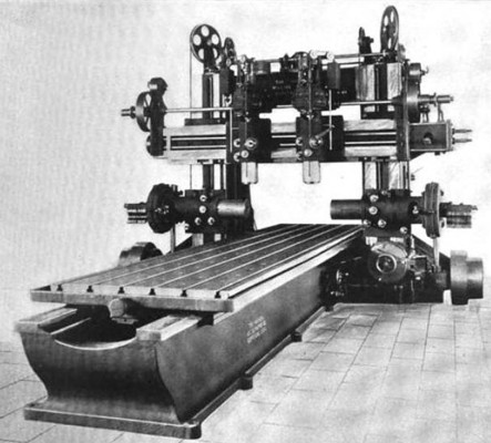 Fig. 4, Four Spindle Planer Type Miller