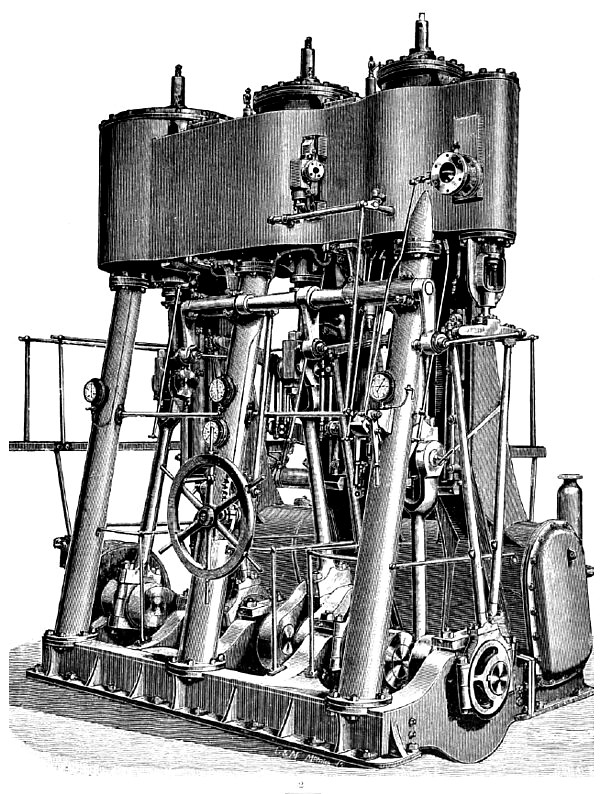 Triple-Expansion Marine Steam Engine