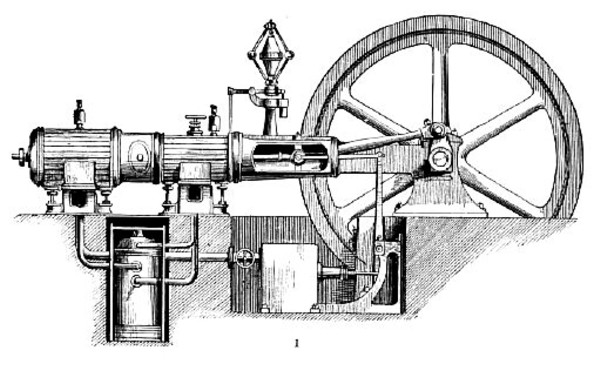 Tandem Compound Condensing Steam Engine