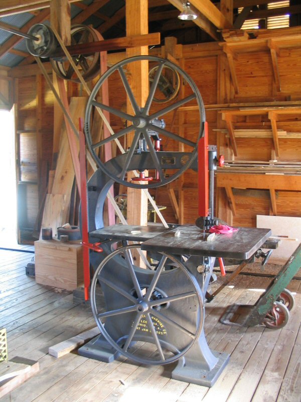 The finished saw installed at the Georgia Agrirama