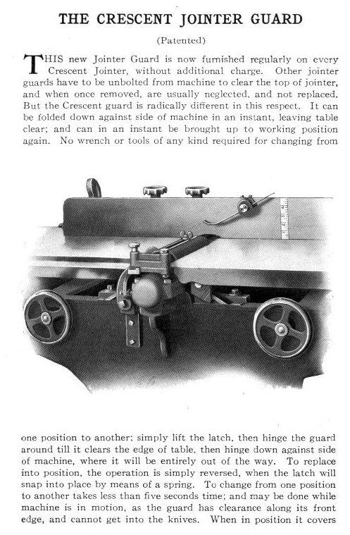 Crescent Jointer Guard Catalog Image