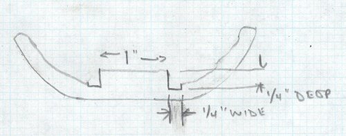 Crescent Jointer Guard Part D Drawing