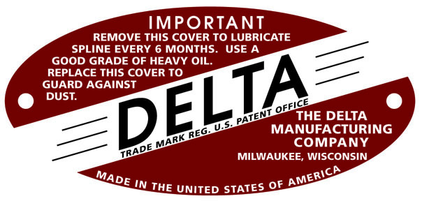 Delta Drill Press Motor Tag. Submitted by NielB