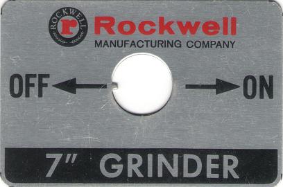 Delta Rockwell Grinder Switch Plate submitted by KJS