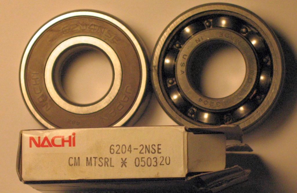 New Sealed Bearing and Original Open Bearing