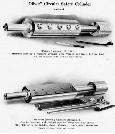 Clamshell illustration from an Oliver Catalog.